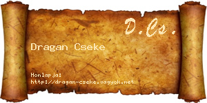 Dragan Cseke névjegykártya